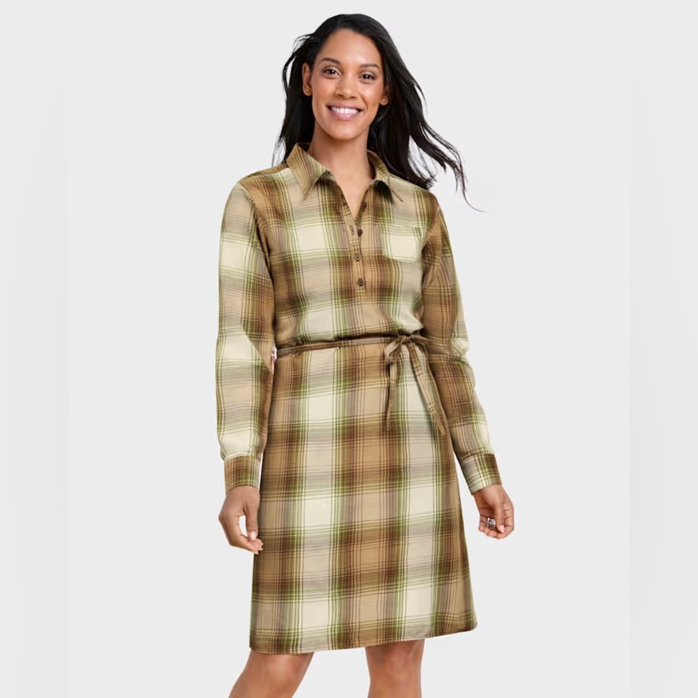 The Children’s Place Plaid Flannel Shirt Dress
